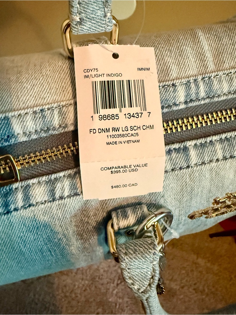 New Loved Denim Rowan Large Satchel Bag - Picture 6 of 6